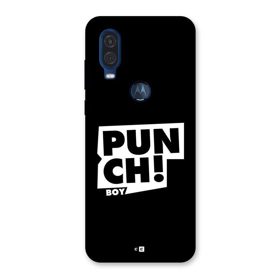 Punch Boy Back Case for Motorola One Vision