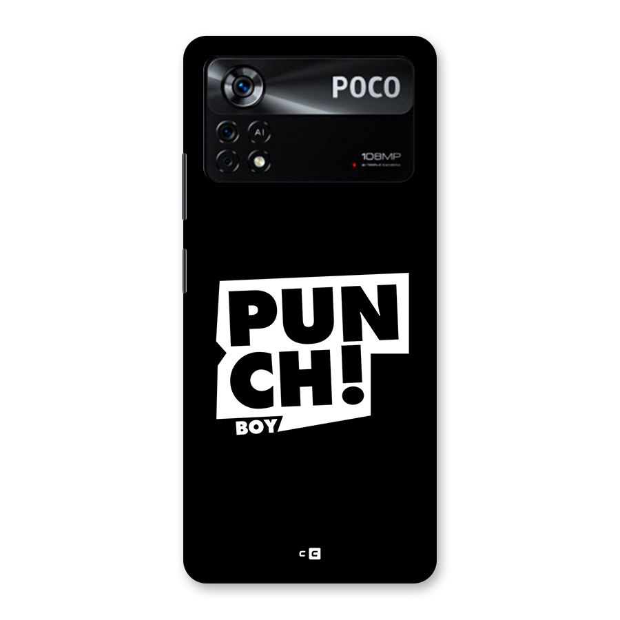 Punch Boy Back Case for Poco X4 Pro 5G