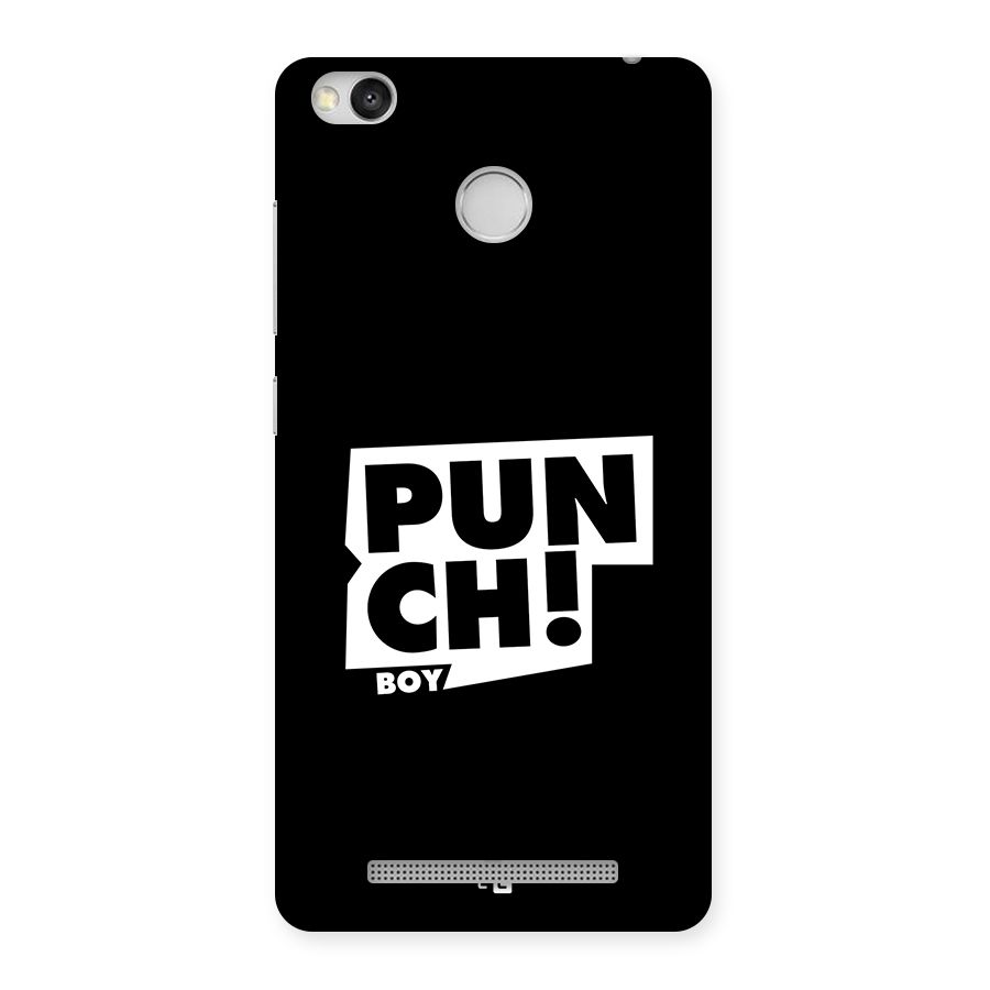 Punch Boy Back Case for Redmi 3S Prime