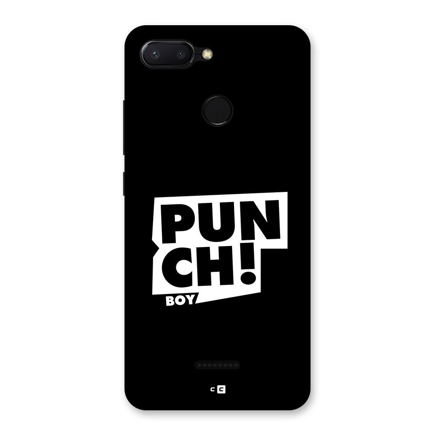 Punch Boy Back Case for Redmi 6