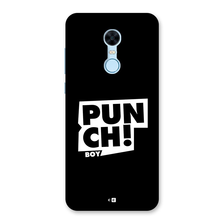 Punch Boy Back Case for Redmi Note 5