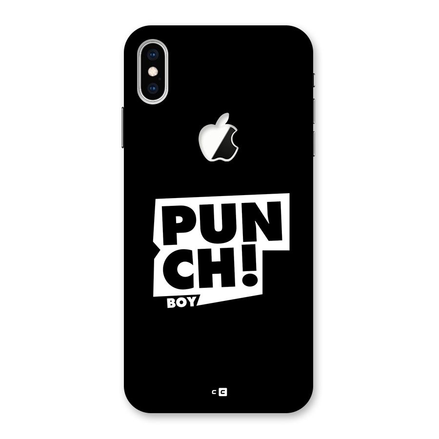 Punch Boy Back Case for iPhone XS Max Apple Cut