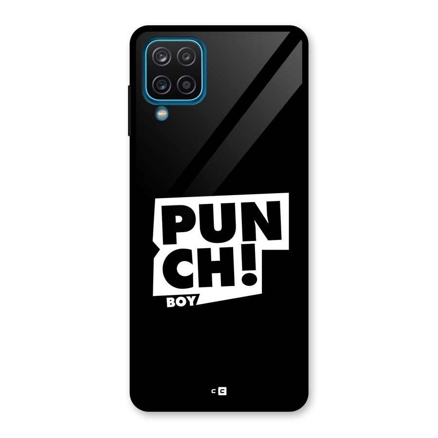 Punch Boy Glass Back Case for Galaxy A12
