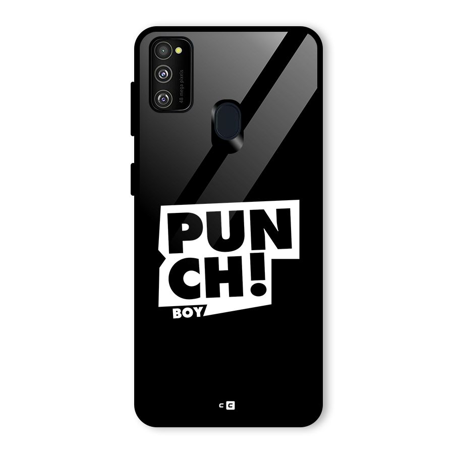 Punch Boy Glass Back Case for Galaxy M21