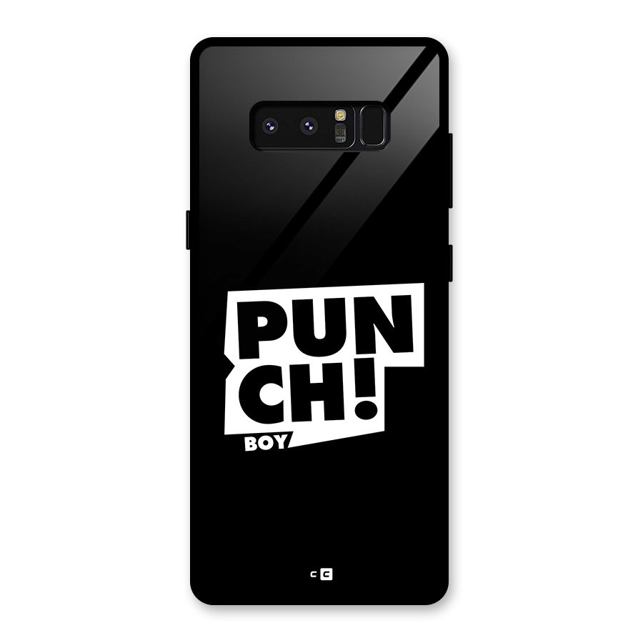 Punch Boy Glass Back Case for Galaxy Note 8