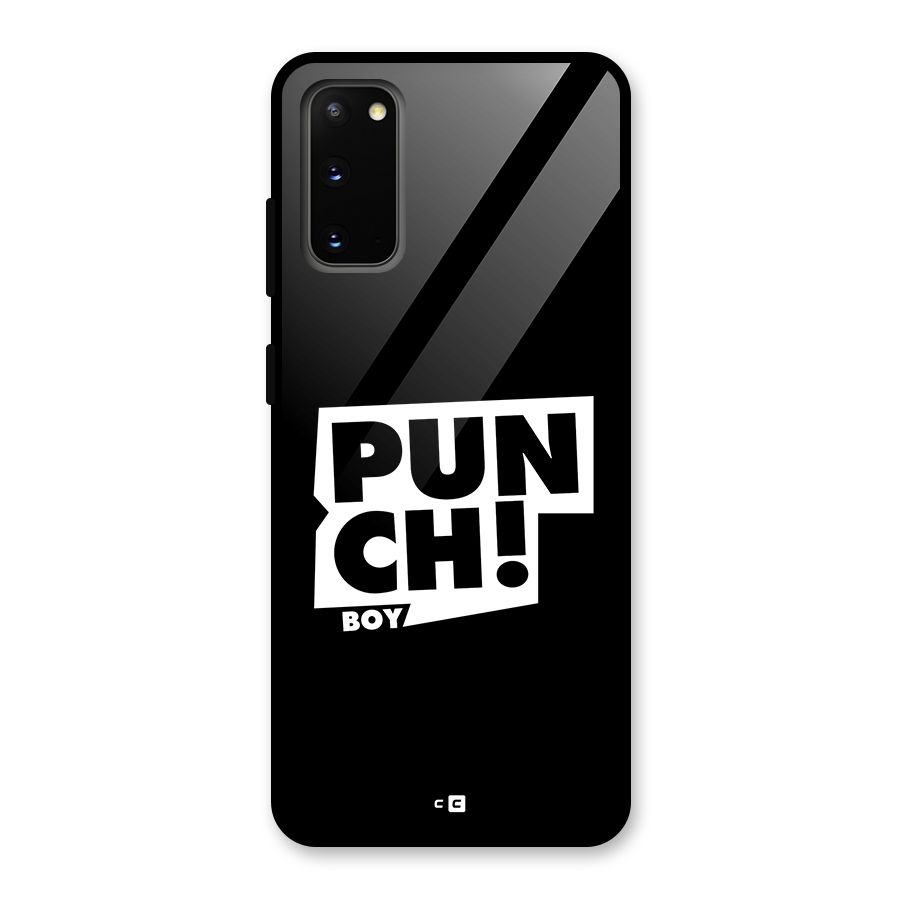 Punch Boy Glass Back Case for Galaxy S20