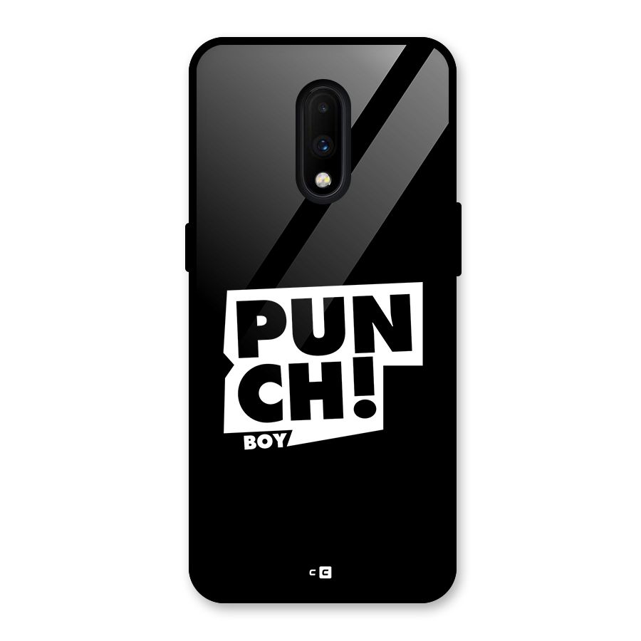 Punch Boy Glass Back Case for OnePlus 7