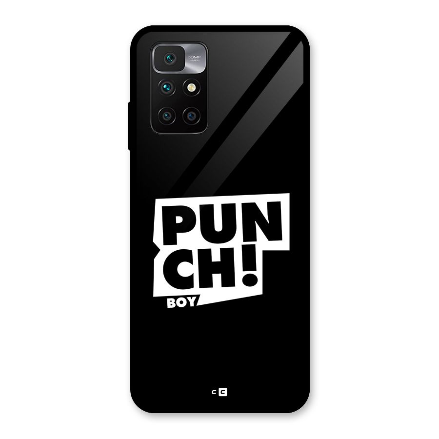 Punch Boy Glass Back Case for Redmi 10 Prime