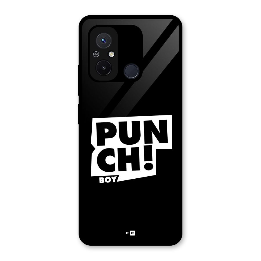 Punch Boy Glass Back Case for Redmi 12C