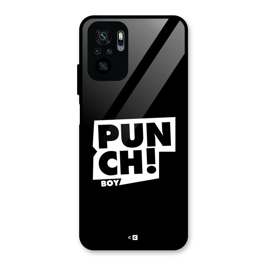 Punch Boy Glass Back Case for Redmi Note 10S