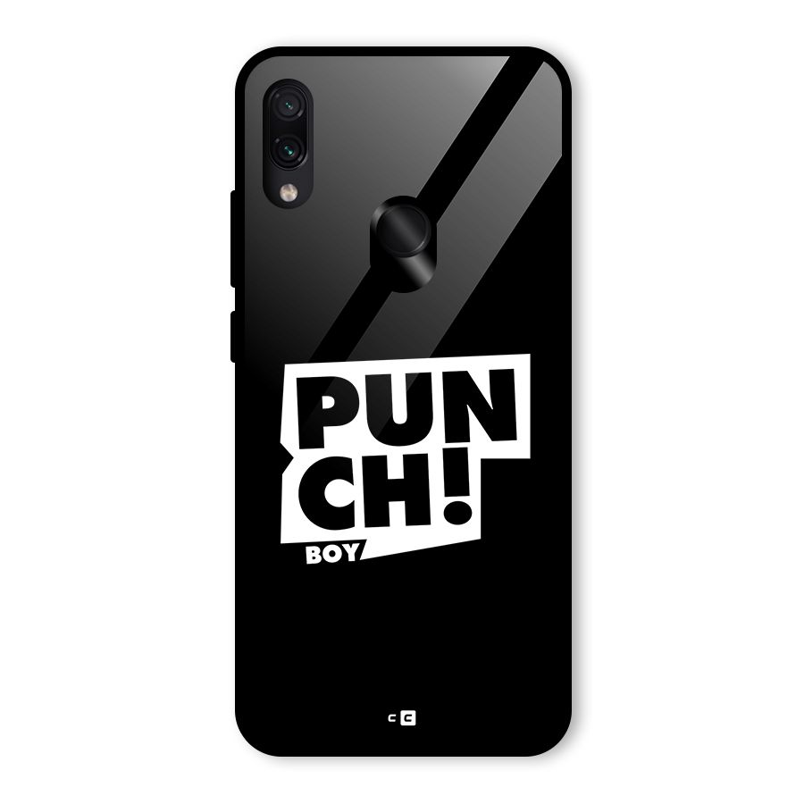 Punch Boy Glass Back Case for Redmi Note 7 Pro