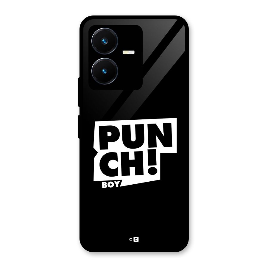 Punch Boy Glass Back Case for Vivo Y22s