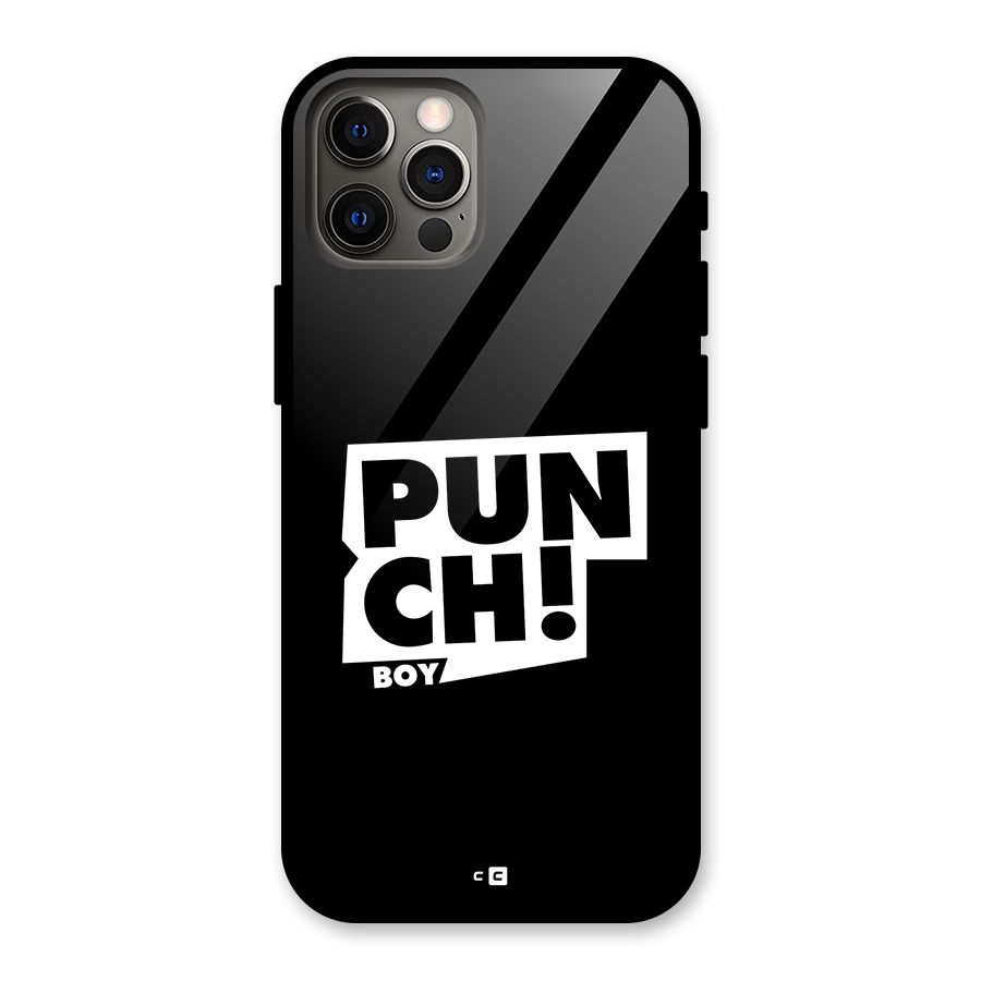 Punch Boy Glass Back Case for iPhone 12 Pro