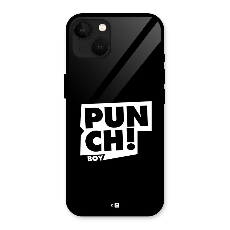Punch Boy Glass Back Case for iPhone 13