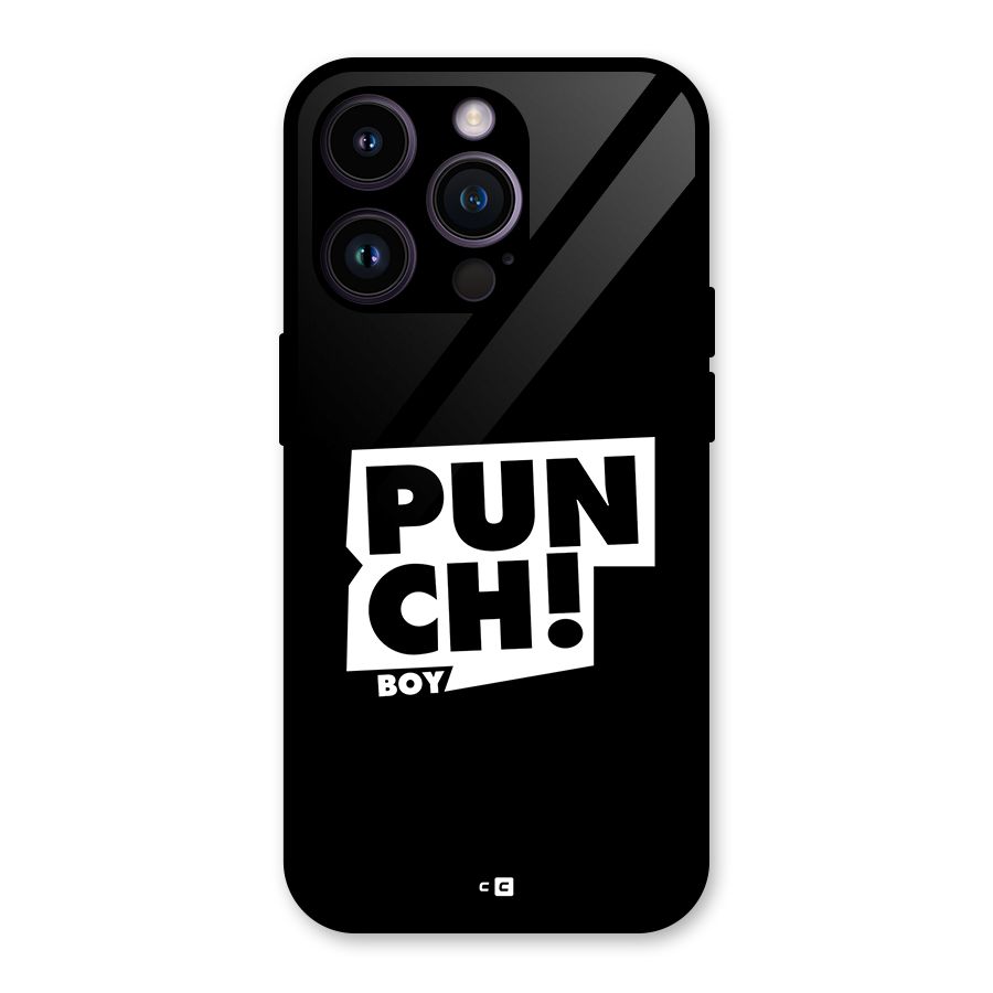 Punch Boy Glass Back Case for iPhone 14 Pro