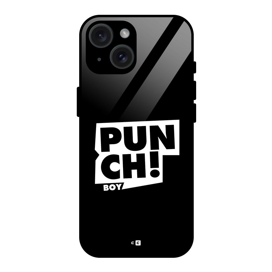 Punch Boy Glass Back Case for iPhone 15