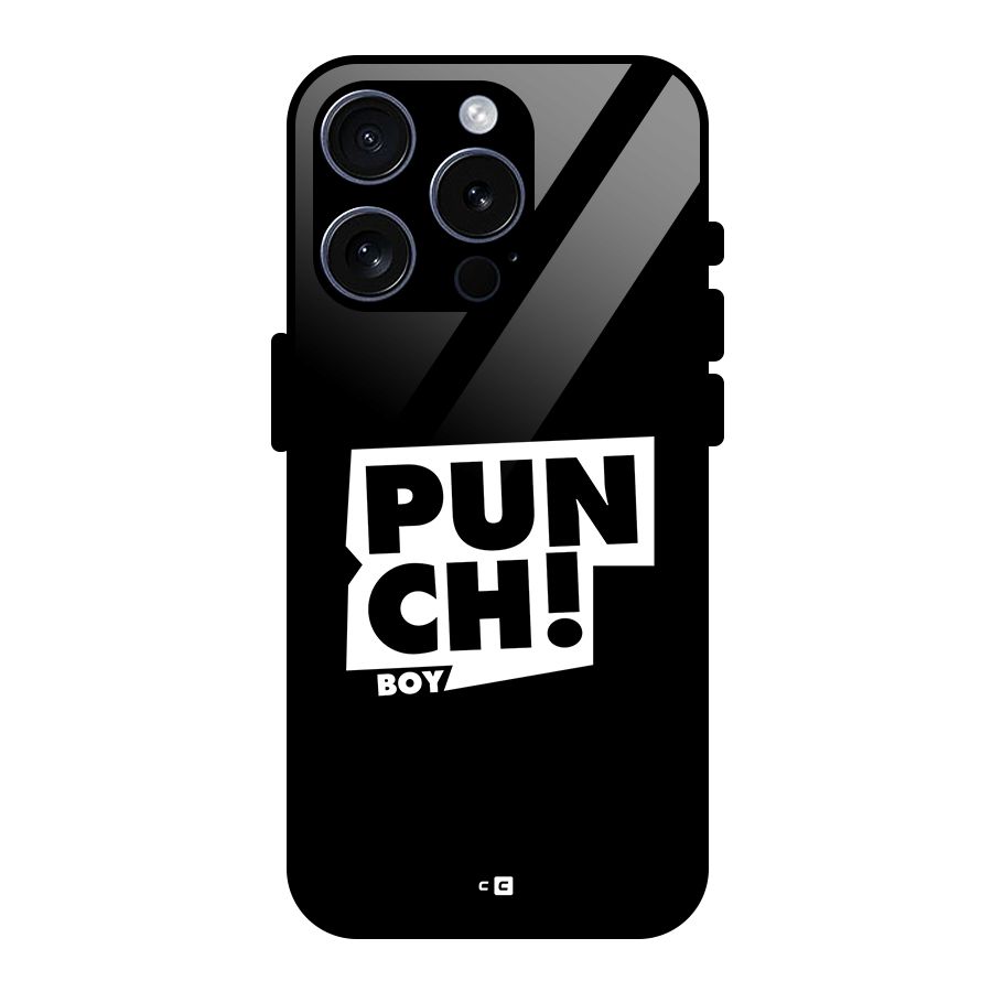 Punch Boy Glass Back Case for iPhone 15 Pro