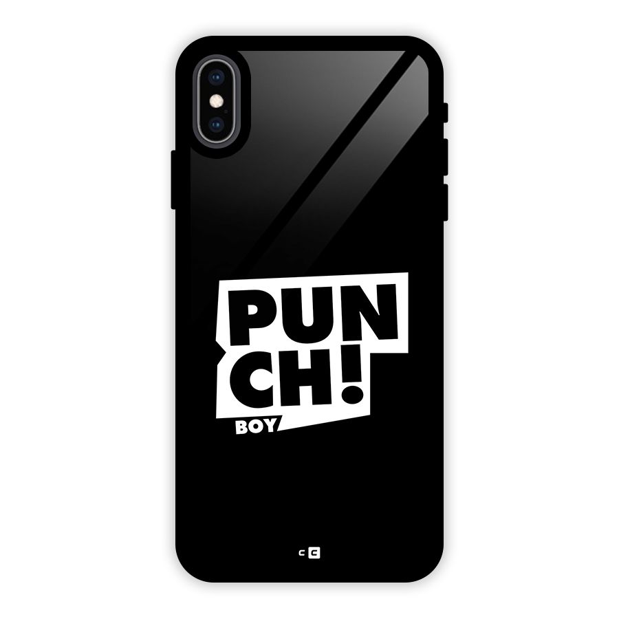 Punch Boy Glass Back Case for iPhone XS Max