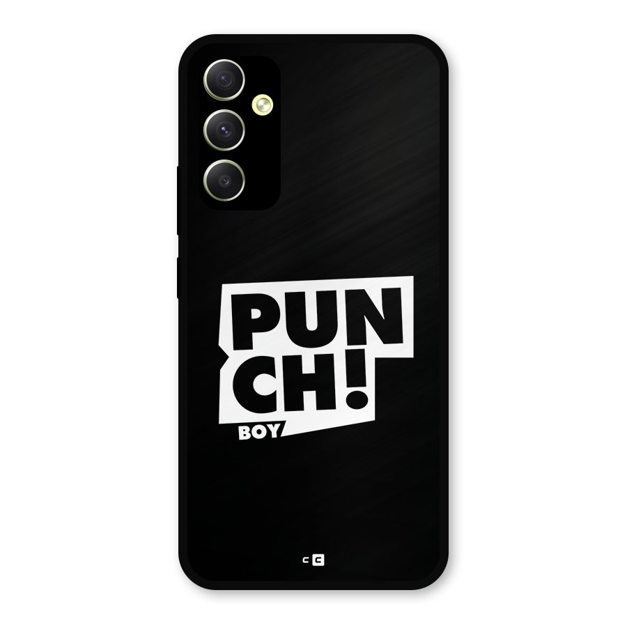 Punch Boy Metal Back Case for Galaxy A34