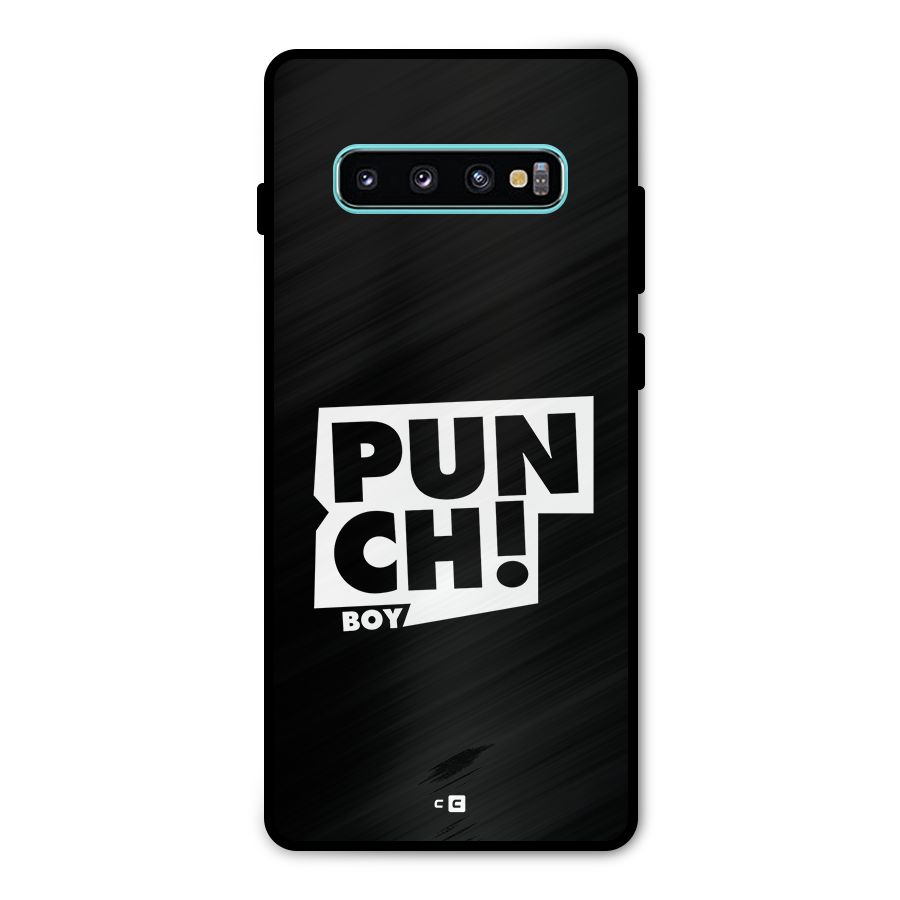 Punch Boy Metal Back Case for Galaxy S10 Plus