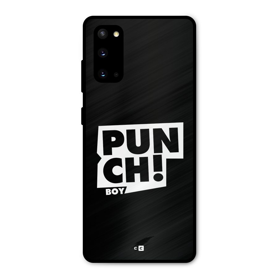 Punch Boy Metal Back Case for Galaxy S20