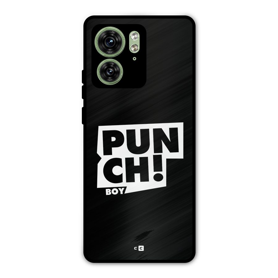Punch Boy Metal Back Case for Motorola Edge 40 5G