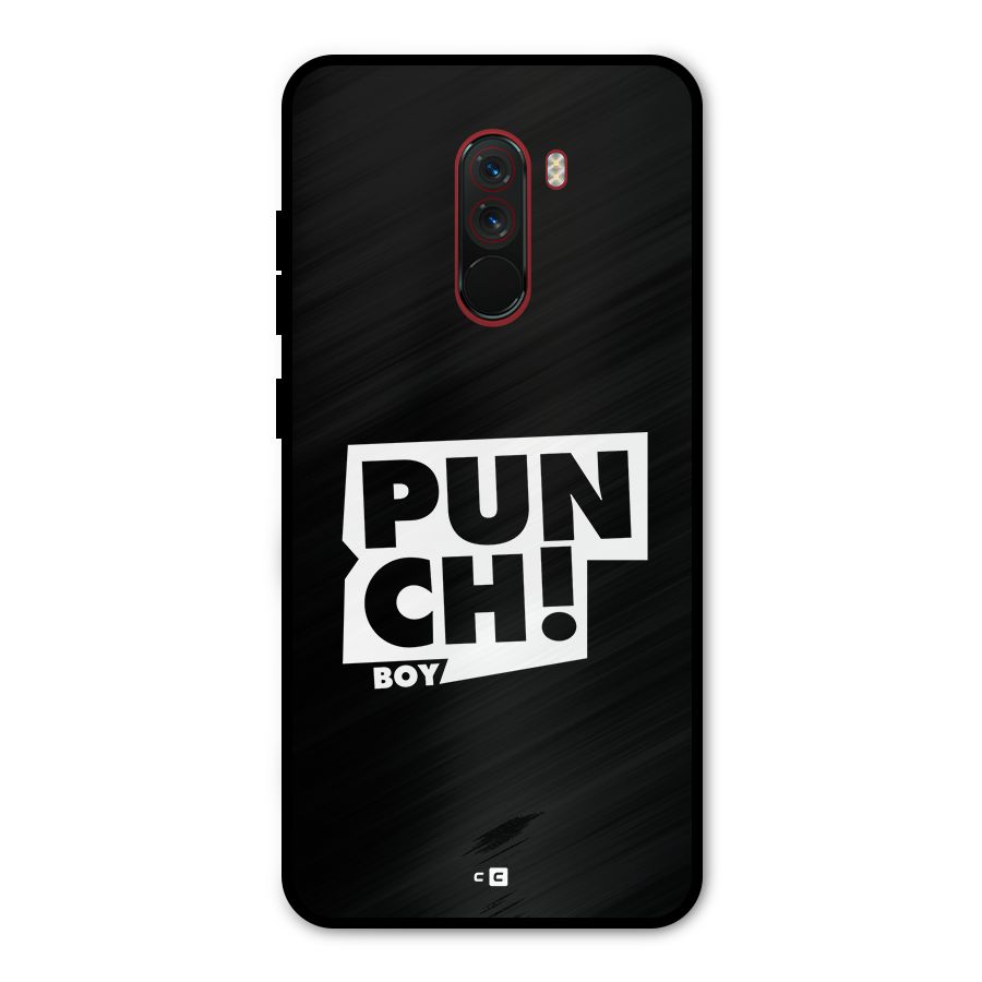 Punch Boy Metal Back Case for Poco F1