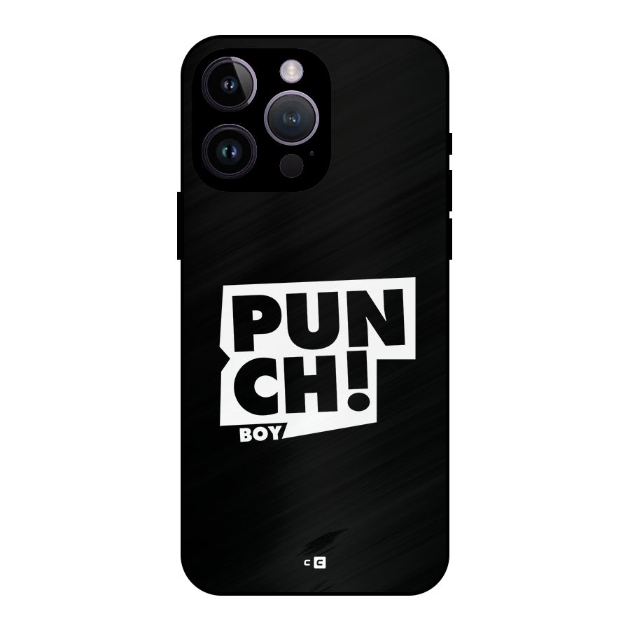 Punch Boy Metal Back Case for iPhone 14 Pro Max