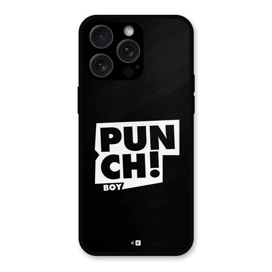 Punch Boy Metal Back Case for iPhone 15 Pro Max
