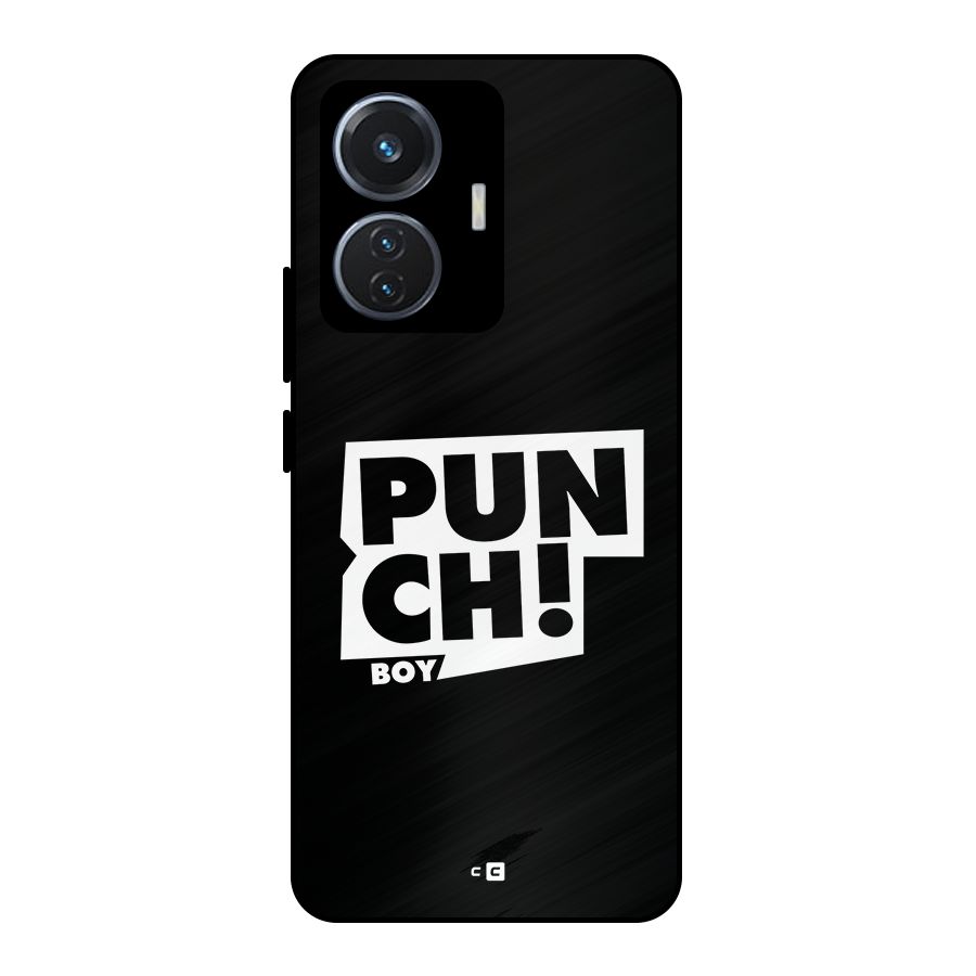 Punch Boy Metal Back Case for iQOO Z6 44W