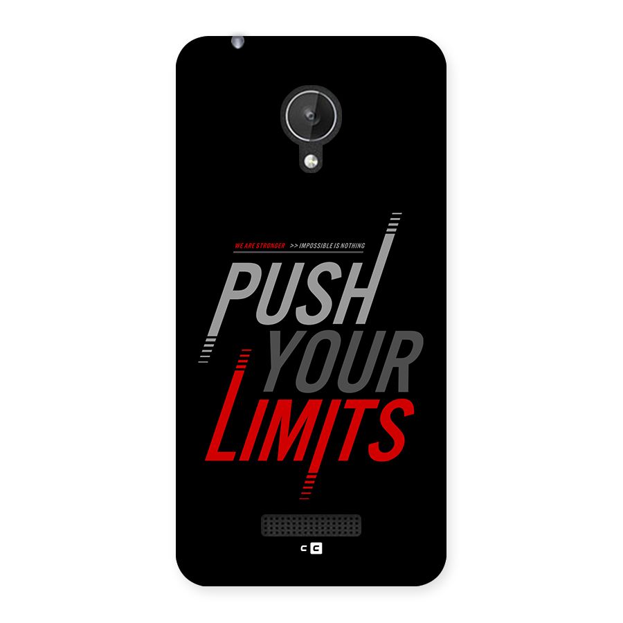 Push Your Limits Back Case for Canvas Spark Q380
