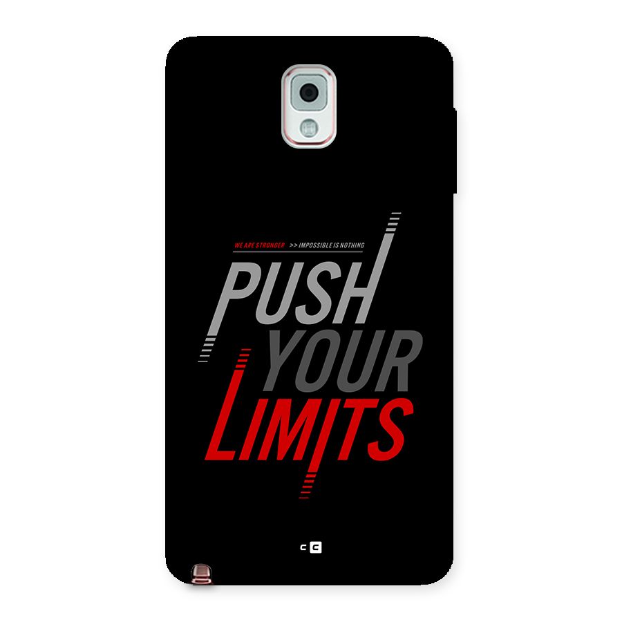 Push Your Limits Back Case for Galaxy Note 3