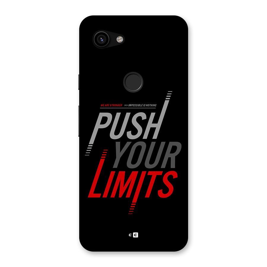 Push Your Limits Back Case for Google Pixel 3a