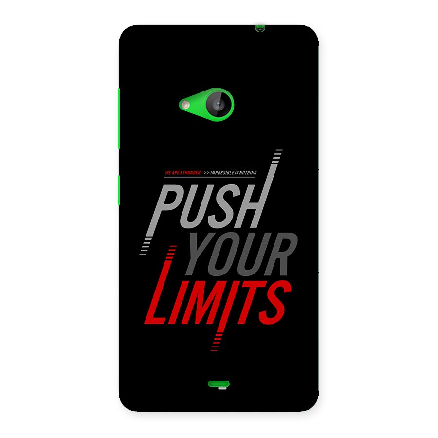 Push Your Limits Back Case for Lumia 535