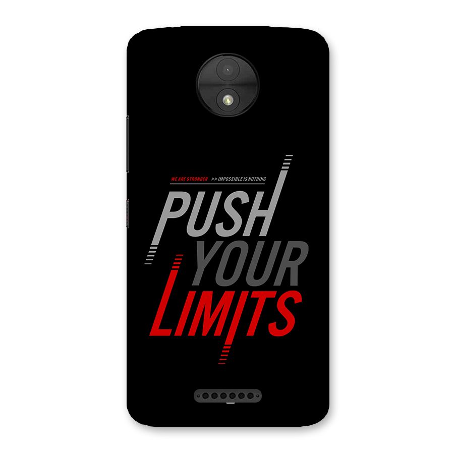 Push Your Limits Back Case for Moto C
