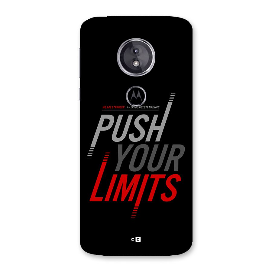 Push Your Limits Back Case for Moto E5