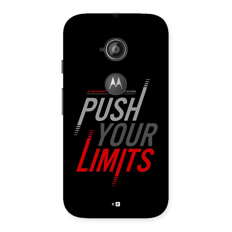 Push Your Limits Back Case for Moto E 2nd Gen