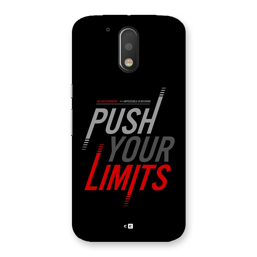 Push Your Limits Back Case for Moto G4 Plus