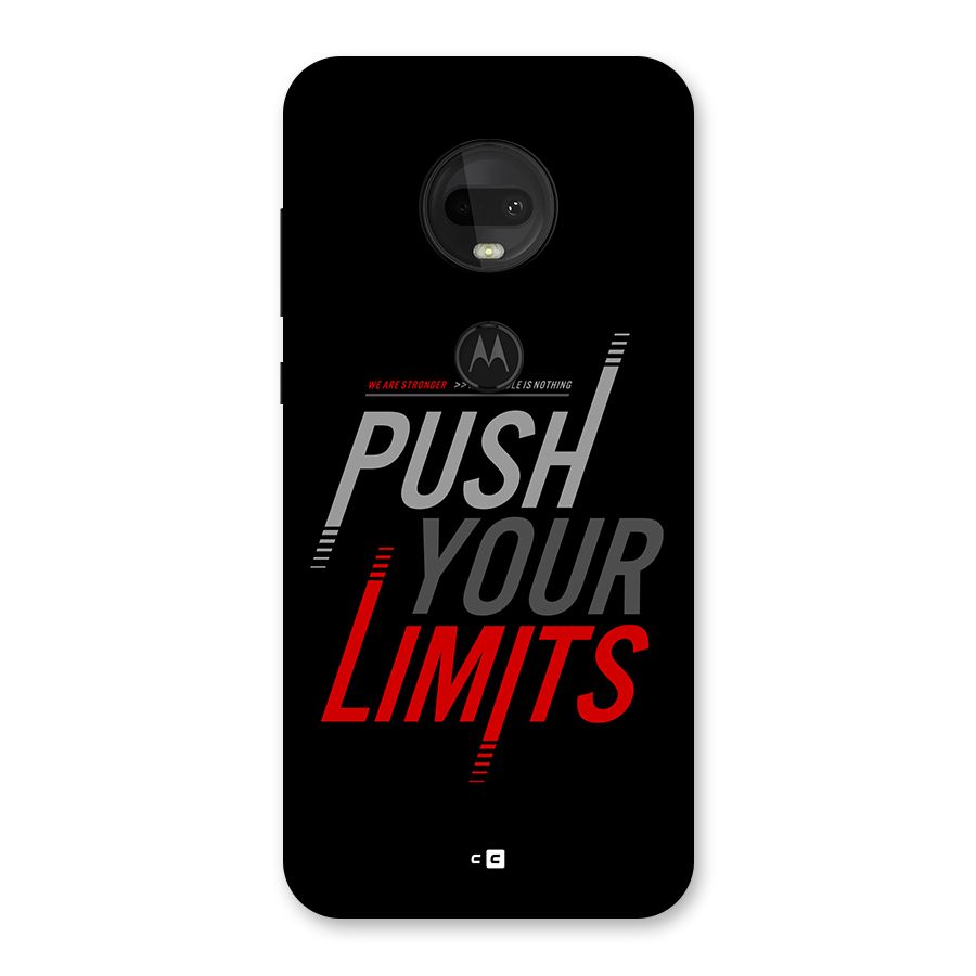 Push Your Limits Back Case for Moto G7