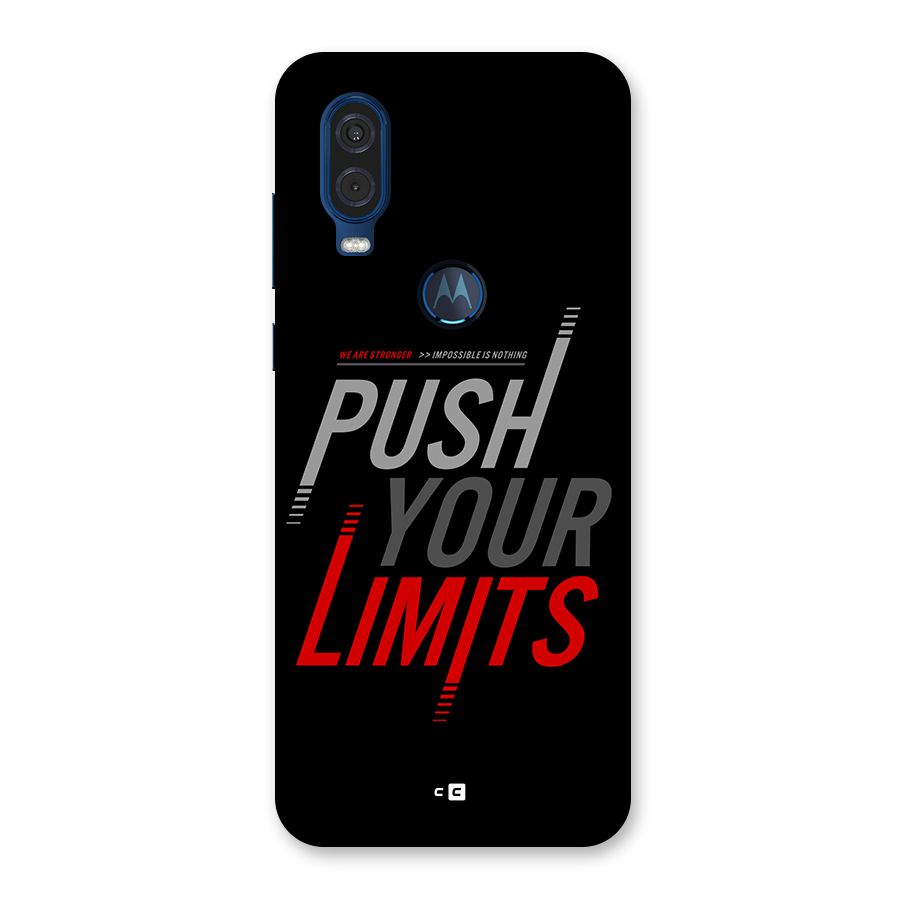 Push Your Limits Back Case for Motorola One Vision