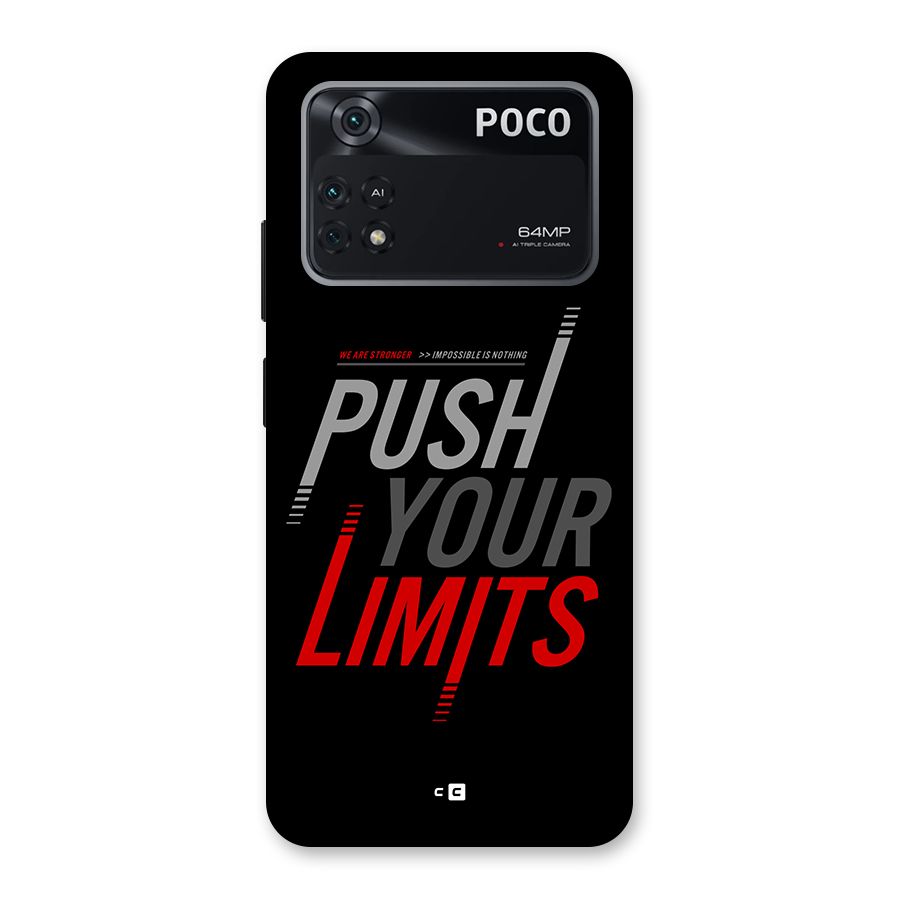 Push Your Limits Back Case for Poco M4 Pro 4G