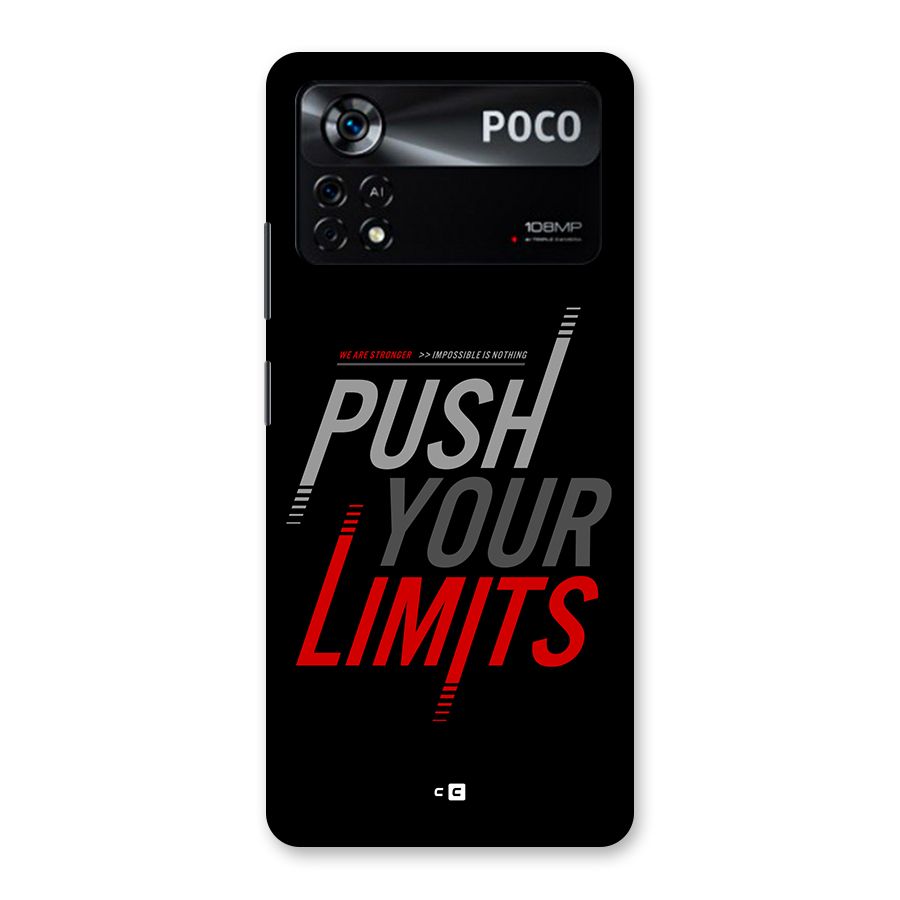 Push Your Limits Back Case for Poco X4 Pro 5G