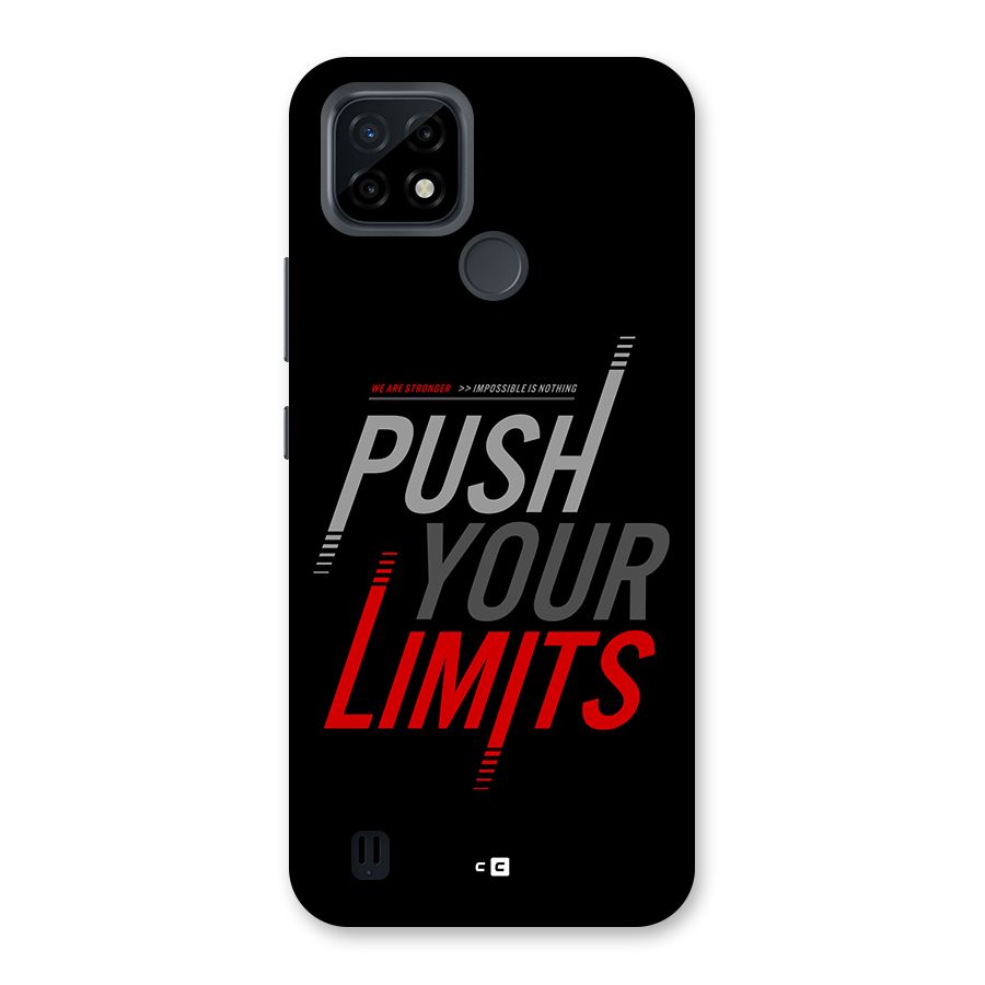 Push Your Limits Back Case for Realme C21