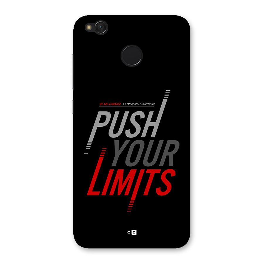 Push Your Limits Back Case for Redmi 4