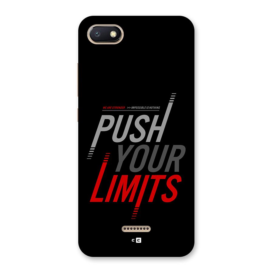 Push Your Limits Back Case for Redmi 6A