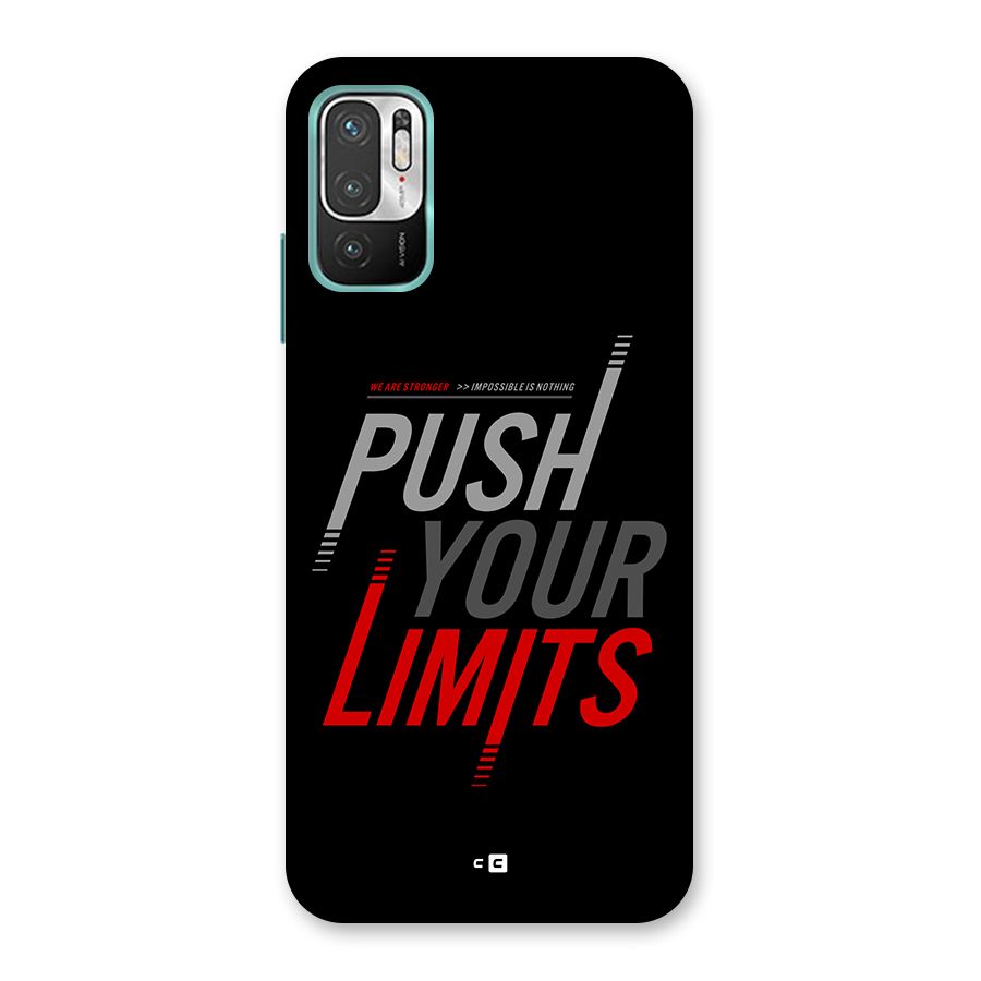 Push Your Limits Back Case for Redmi Note 10T 5G