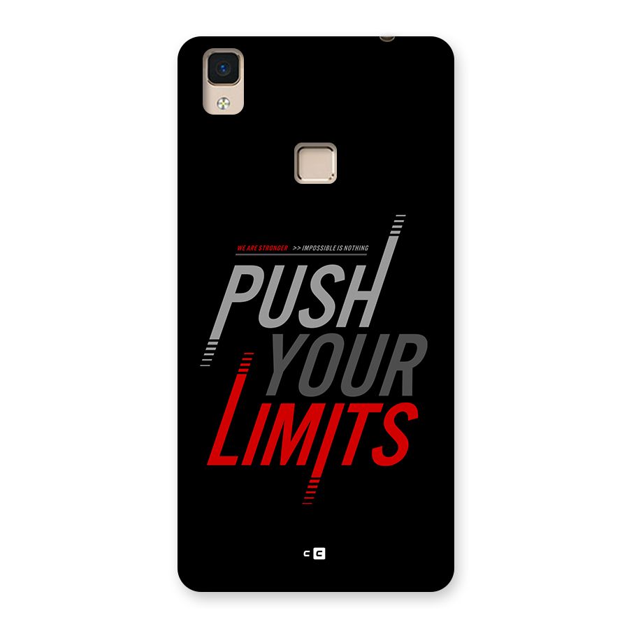 Push Your Limits Back Case for V3 Max