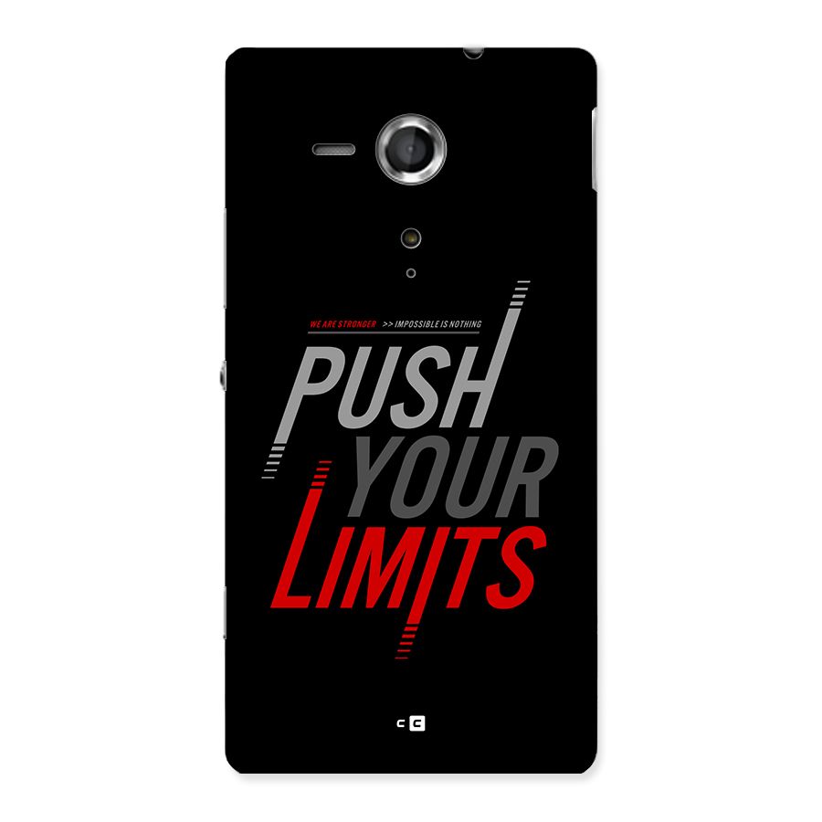 Push Your Limits Back Case for Xperia Sp