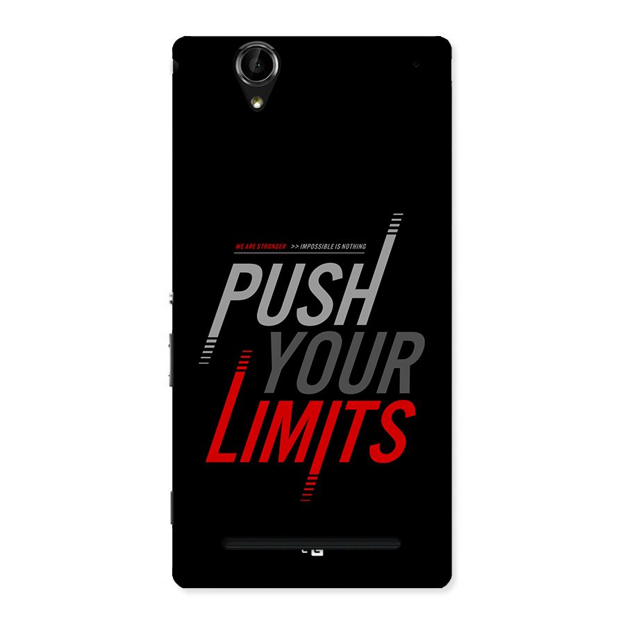 Push Your Limits Back Case for Xperia T2