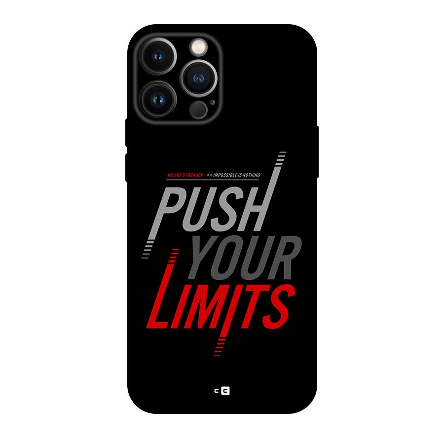 Push Your Limits Back Case for iPhone 13 Pro Max